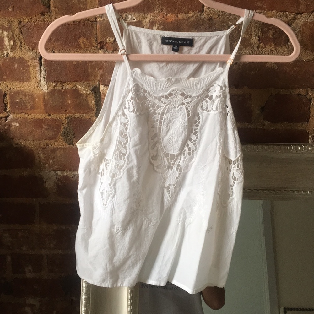 Kendall & Kylie Lacy White Top